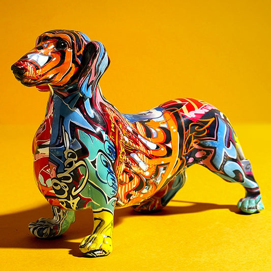 Dachshund Dog  Modern Statuette