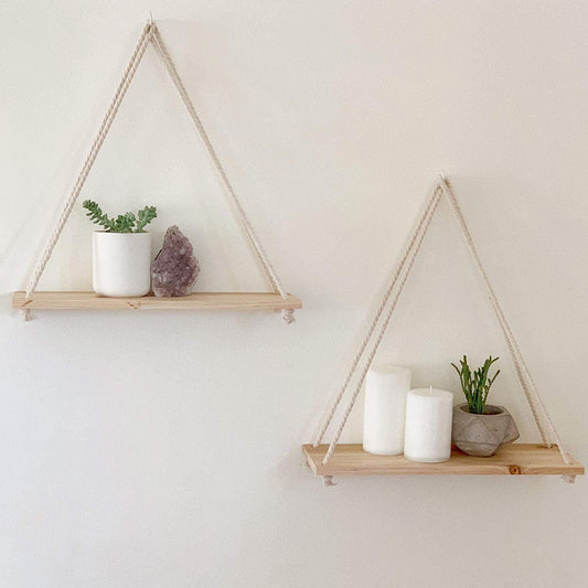 Premium Wood Swing Hanging Shelves