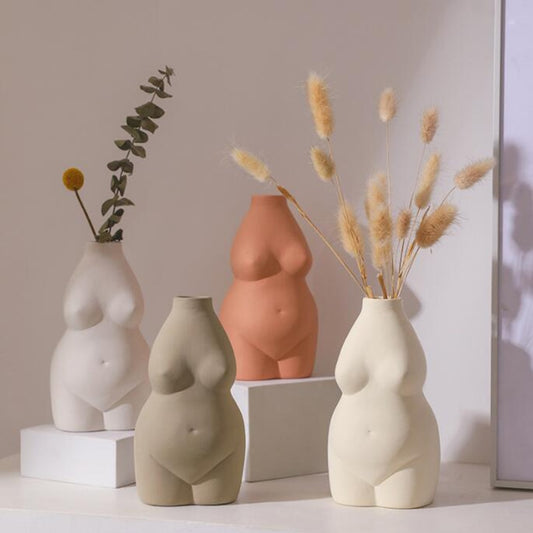 Ceramic Vase Body Sculpture
