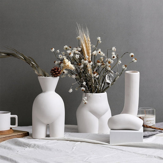 Modern Ceramic Body Flower Vase