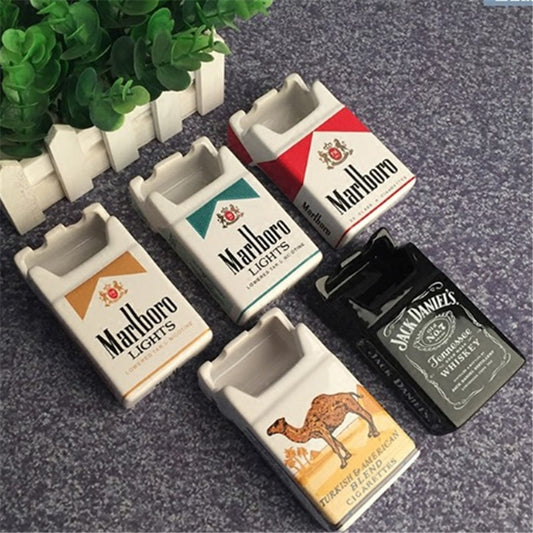 Cigarette Box Ceramic Ashtray