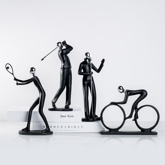 Olympic Athlete Resin Sculptures