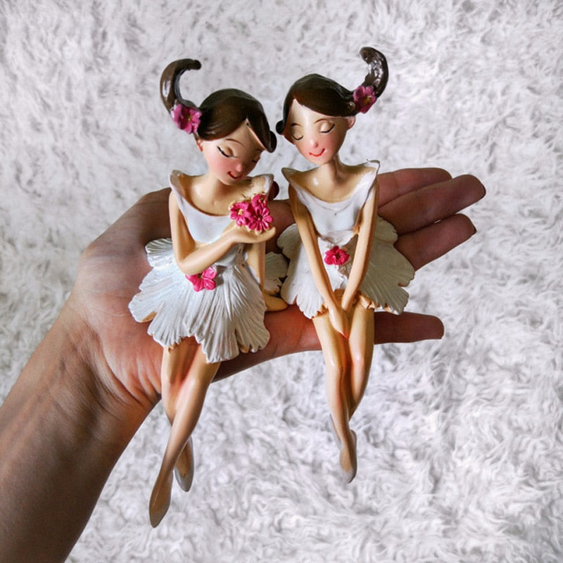 2pcs Beautiful Resin  Fairy Figurines